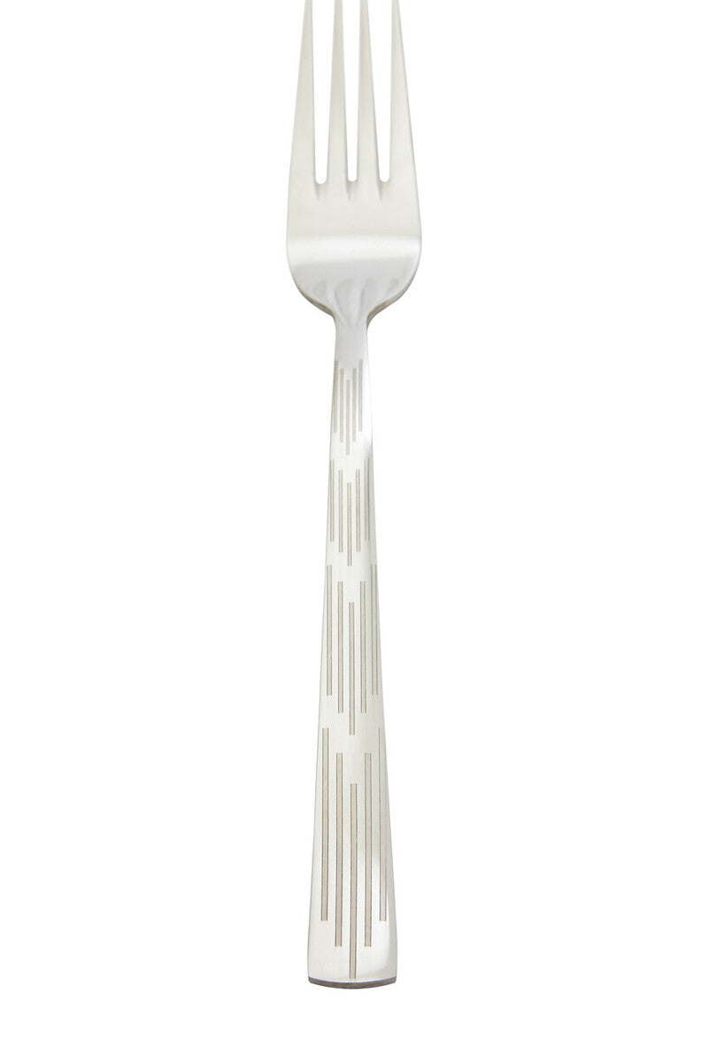 Avie 16 Piece Etched Deco Cutlery Set