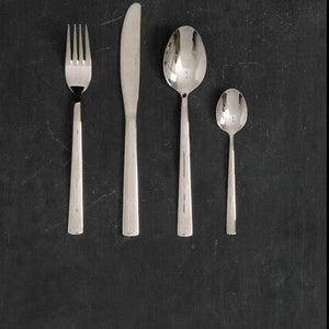 16 Piece Etched Deco Cutlery Set | Avie
