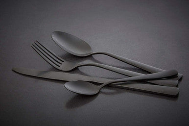 Avie 16 Piece Onyx Cutlery Set
