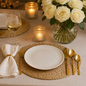 16 Piece Gold Finish Cutlery Set | Modern Retro