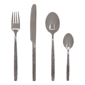 Avie 16 Piece Granite Pattern Cutlery Set