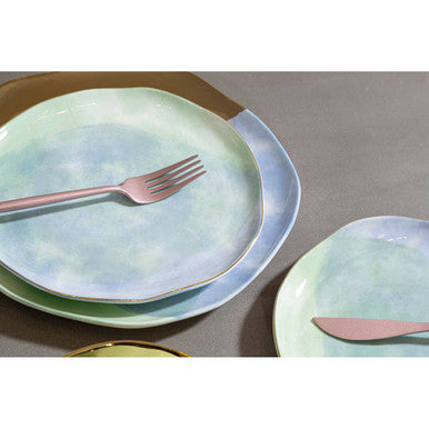 Avie 16 Piece Matte Pink Finish Cutlery Set