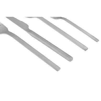 Avie 16 Piece Silver Matte Finish Cutlery Set