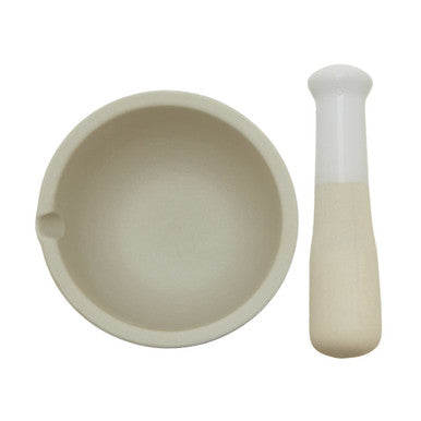 From Scratch White Marble Medium Mortar and Pestle