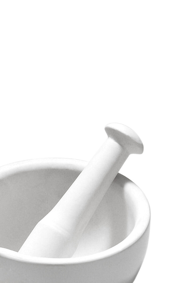 From Scratch White Marble Large Mortar and Pestle