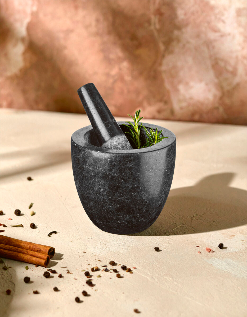Speckled Charcoal Granite Mortar and Pestle | Norse