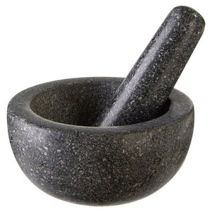 Norse Speckled Charcoal Granite Tall Mortar and Pestle
