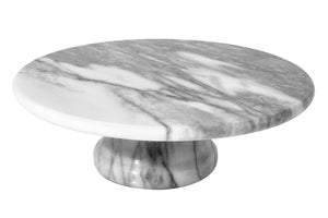 Salerno White Marble Cake Stand