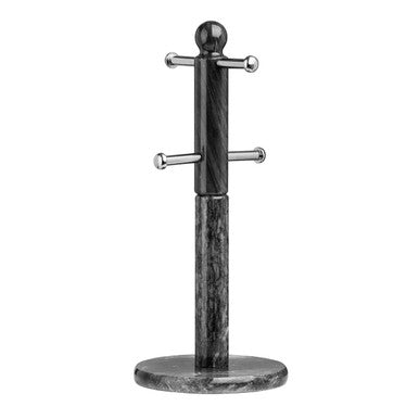 Marmore Black Marble 4 Cup Mug Tree