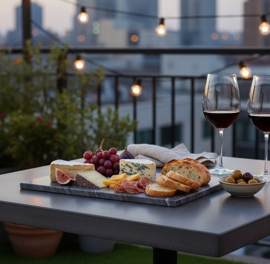 Marmore Black Marble Large Chopping And Serving Board