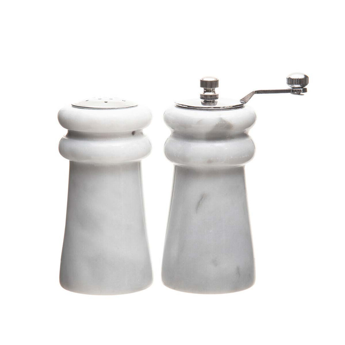 Salerno White Marble Salt &amp; Pepper Set