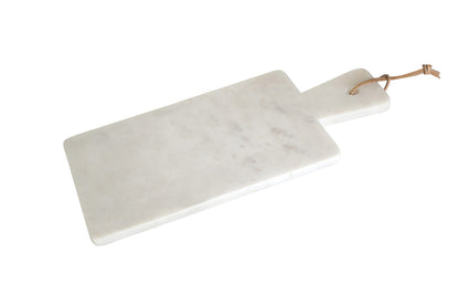 Kindia Off White Marble Rectangular Paddle Board with Tapered Handle