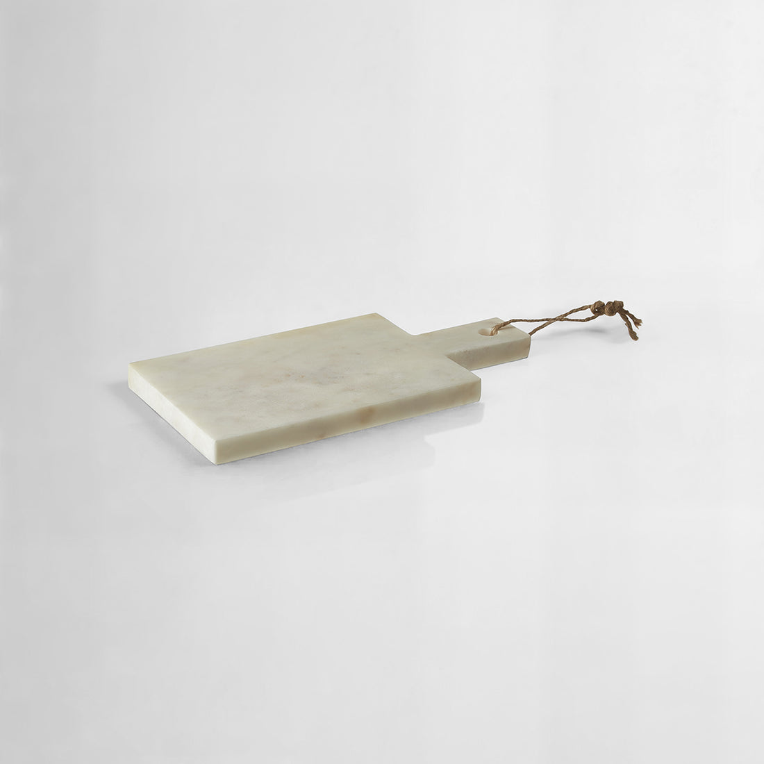 Kindia Small White Marble Paddle Chopping and Serving Board