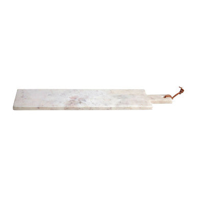 Salerno Large White Marble Paddle Chopping And Serving Board