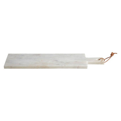 Salerno Small White Marble Paddle Chopping And Serving Board