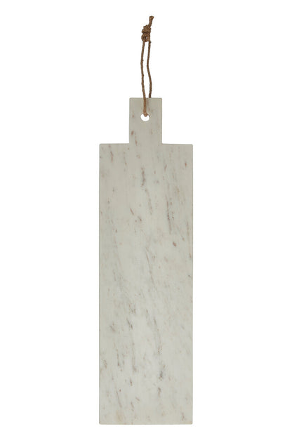 Salerno Large White Marble Paddle Chopping And Serving Board
