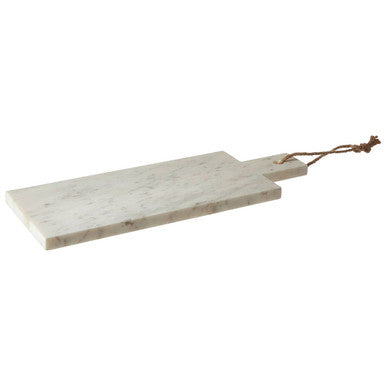 Salerno Small White Marble Chopping And Serving Board