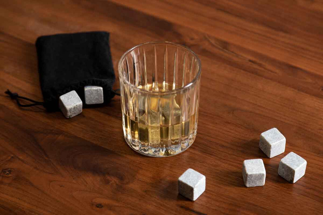 WILSON Set Of 9 Granite Ice Rocks