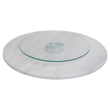Kindia Round Marble Lazy Susan