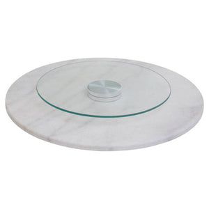 Kindia Round Marble Lazy Susan