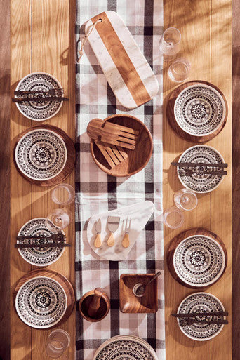 Kindia White Marble Triangular Cheese Board with 3 Knives