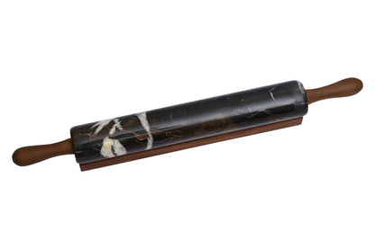 Marmore Black And Gold Marble Rolling Pin - Image 2