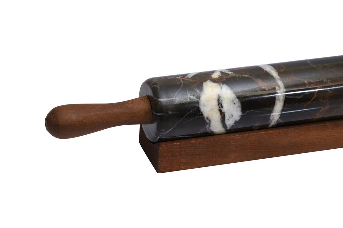 Marmore Black And Gold Marble Rolling Pin - Image 3