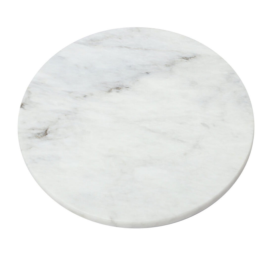 Salerno White Marble Round Lazy Susan - Image 3