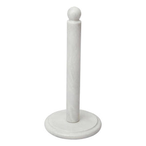 Kindia White Marble Kitchen Roll Holder