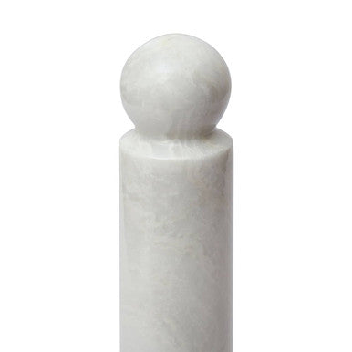 Kindia White Marble Kitchen Roll Holder