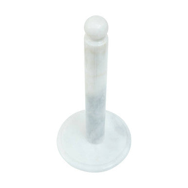 Kindia White Marble Kitchen Roll Holder
