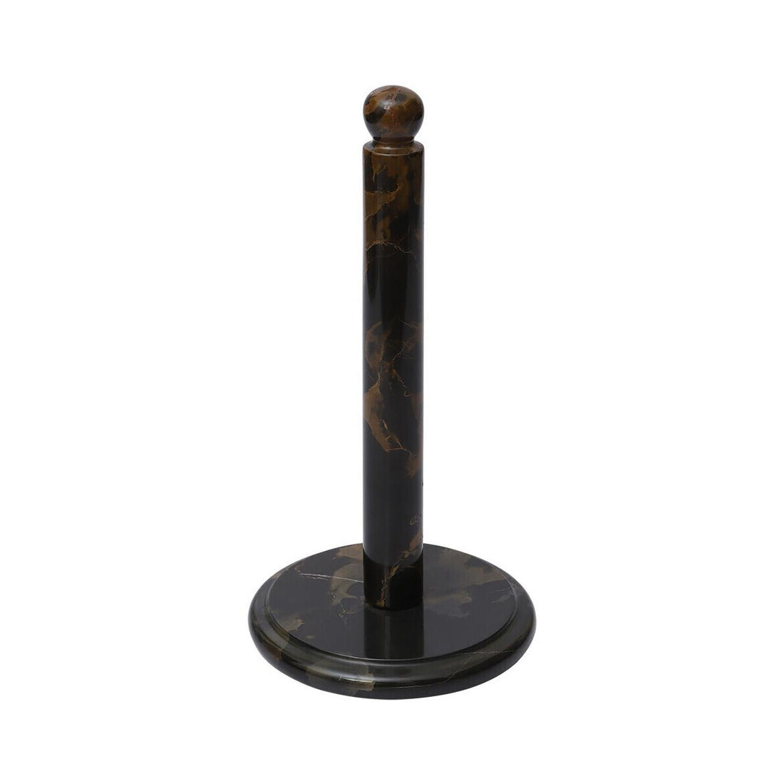 Marmore Black And Gold Marble Kitchen Roll Holder