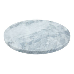 Salerno White Round Chopping and Serving Board in Marble