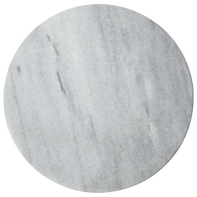 Salerno White Marble Round Chopping and Serving Board