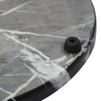 Marmore Black and Gold Marble Round Chopping and Serving Board - Image 4
