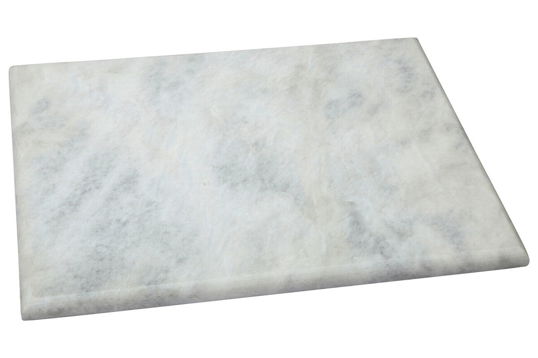 Salerno White Marble Rectangular Chopping and Serving Board