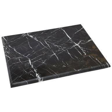 Ziarat Black And Gold Marble Rectangular Chopping And Serving Board