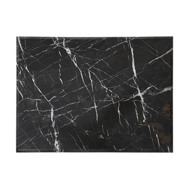 Ziarat Black And Gold Marble Rectangular Chopping And Serving Board