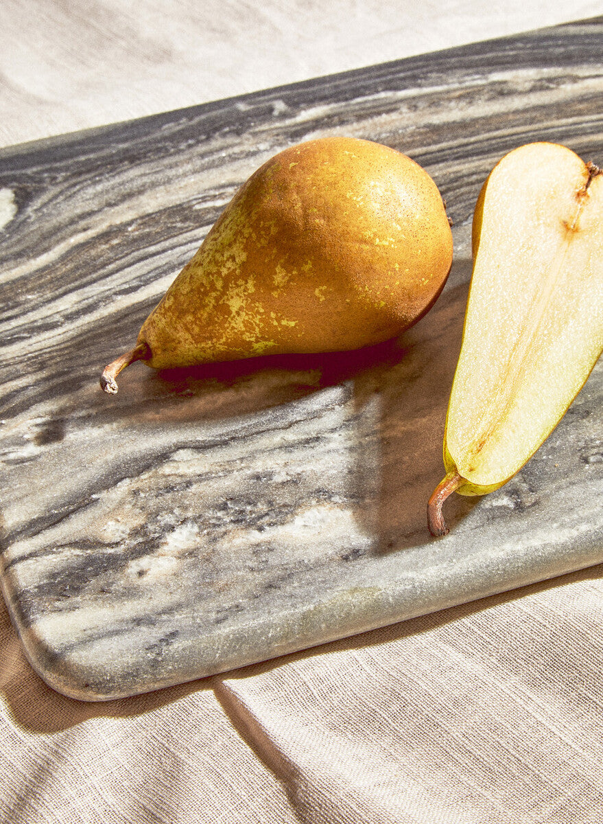 Marmore Rectangular Black Marble Chopping And Serving Board