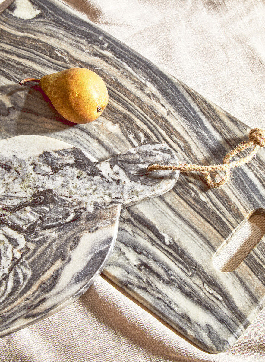 Marmore Rectangular Black Marble Chopping And Serving Board