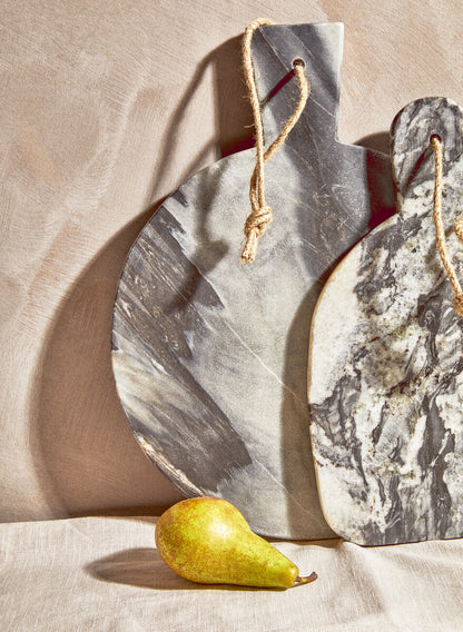 Marmore Rounded Grey Marble Chopping And Serving Board