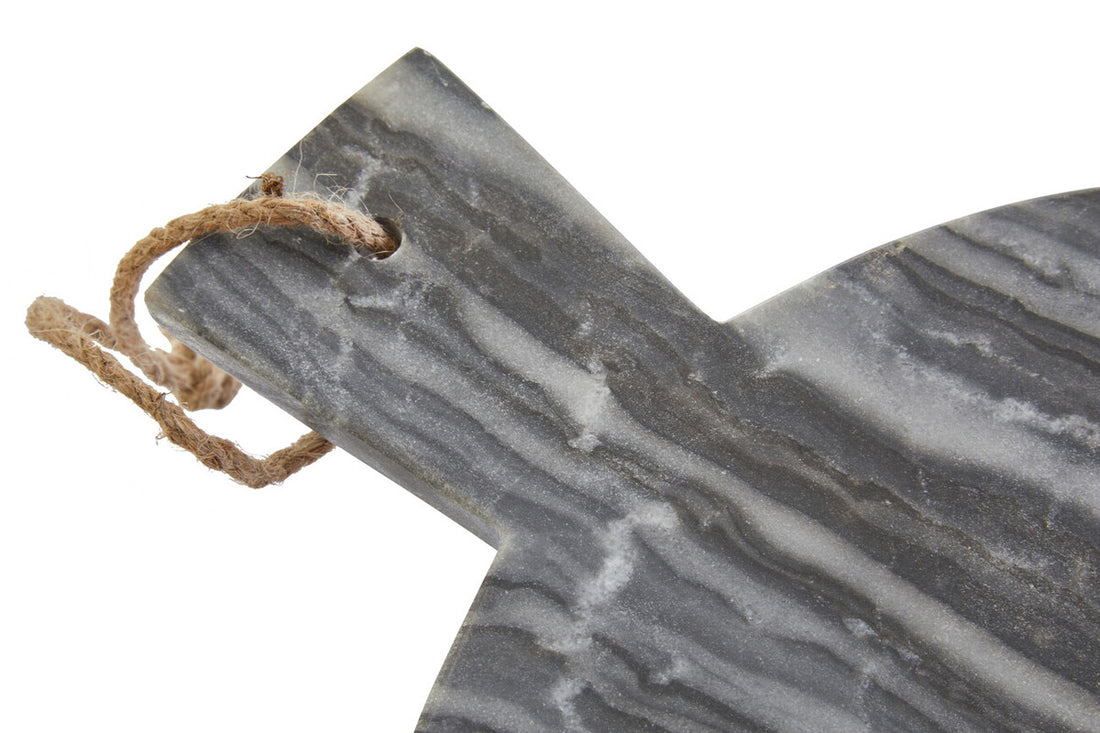 Marmore Grey Marble Round Paddle Serving Board