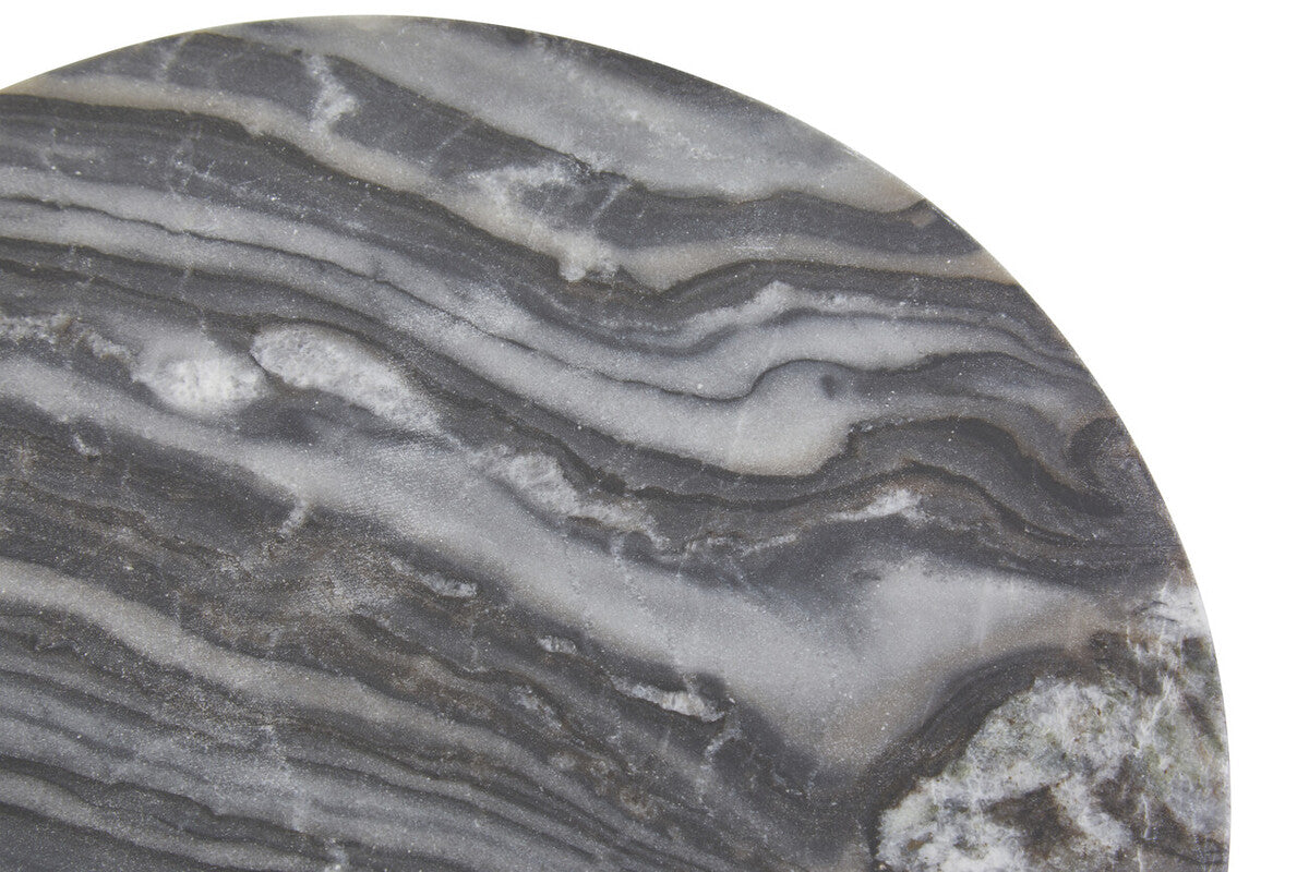 Marmore Grey Marble Round Paddle Serving Board