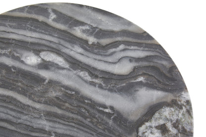 Marmore Grey Marble Round Paddle Serving Board