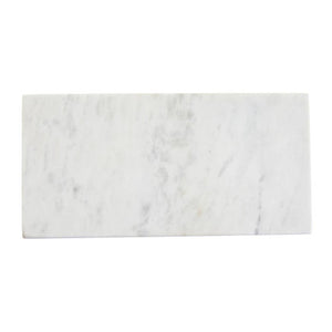 Salerno White Marble Rectangular Choppin