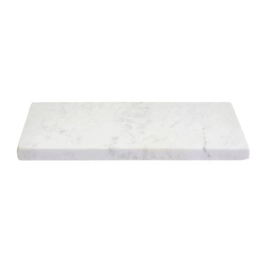 Salerno White Marble Rectangular Choppin