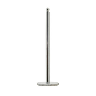 Metallic stand on a white background