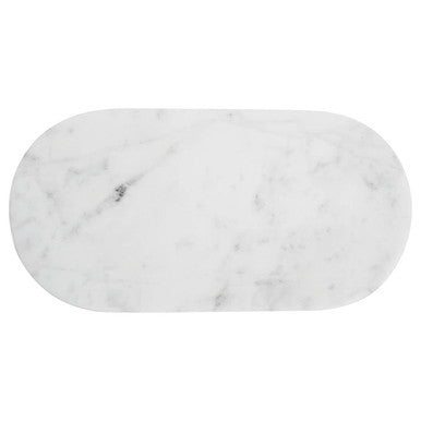 Kindia Oval White Marble Serving Board