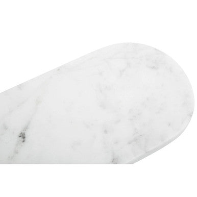 Kindia Oblong White Marble Serving Board