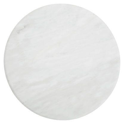 Kindia Round White Marble Chopping and Serving Board